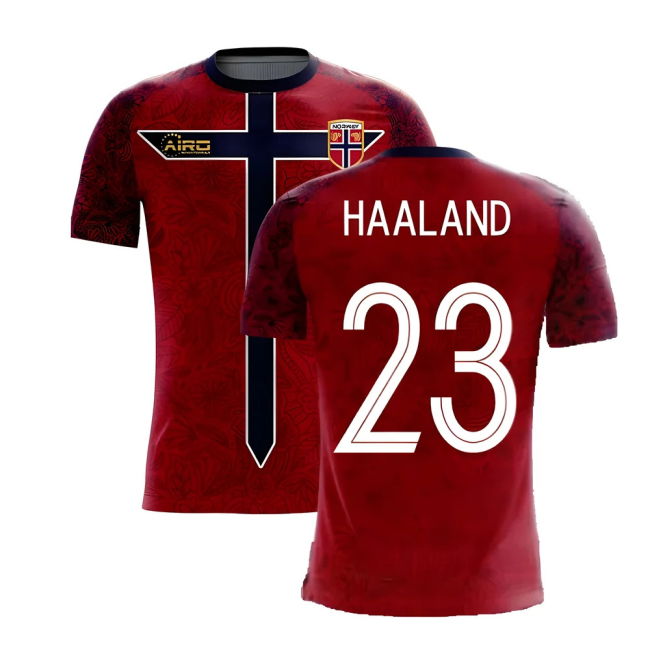 Norway 2025-2026 Home Concept Football Kit (Airo) (Haaland 23)