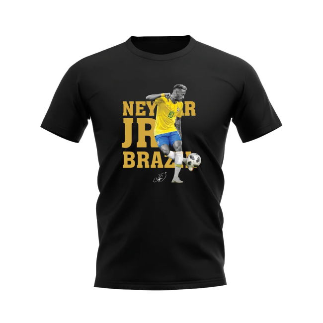 Official Neymar Brazil Player Tee (Black) Match Premium