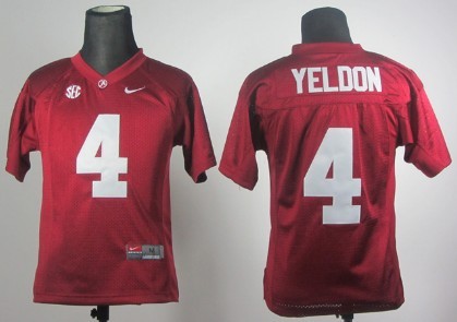 authentic Men's Bama Crimson Tide None #4 Red 2024 Football Jersey