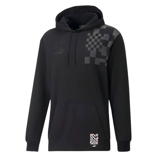 2022-2023 Borussia Dortmund Hoody (Black) Lightweight Stretch Fabric