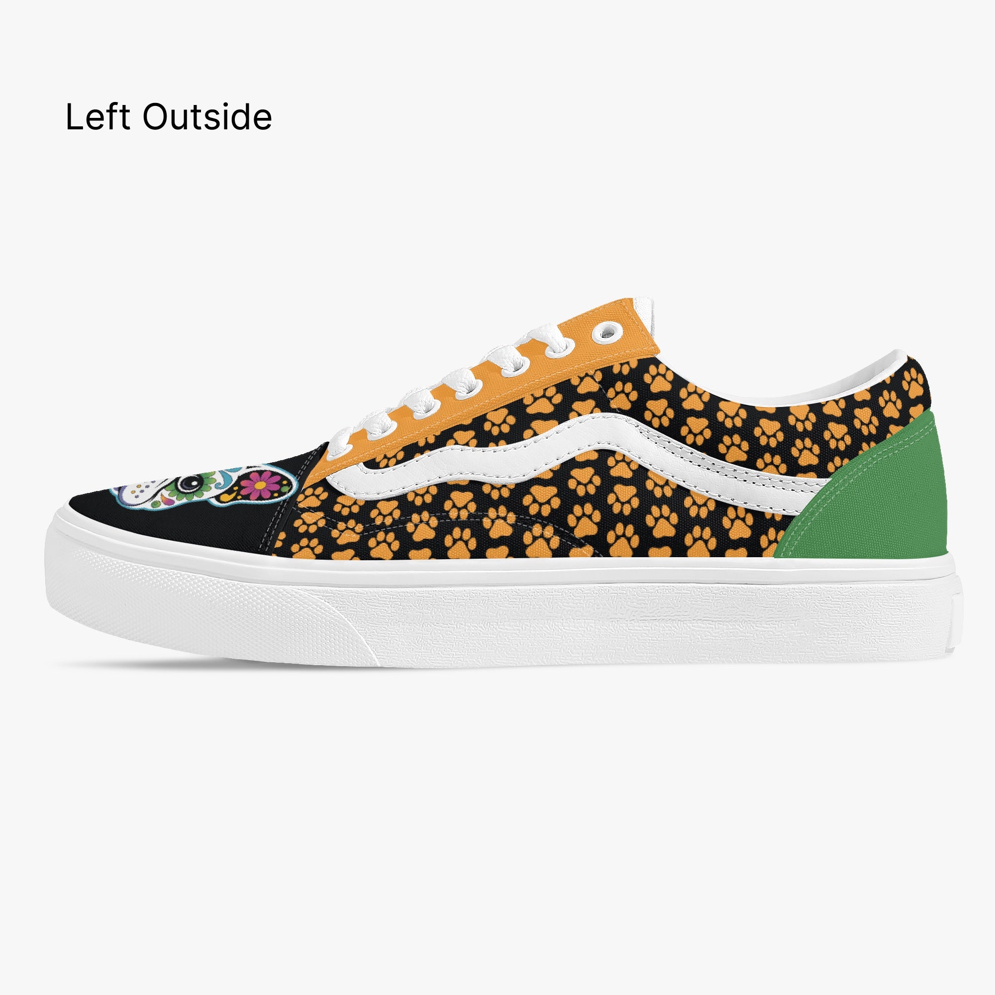 French Bulldog Lover Domino Trendy Low Top Canvas Sneakers Casual Footwear