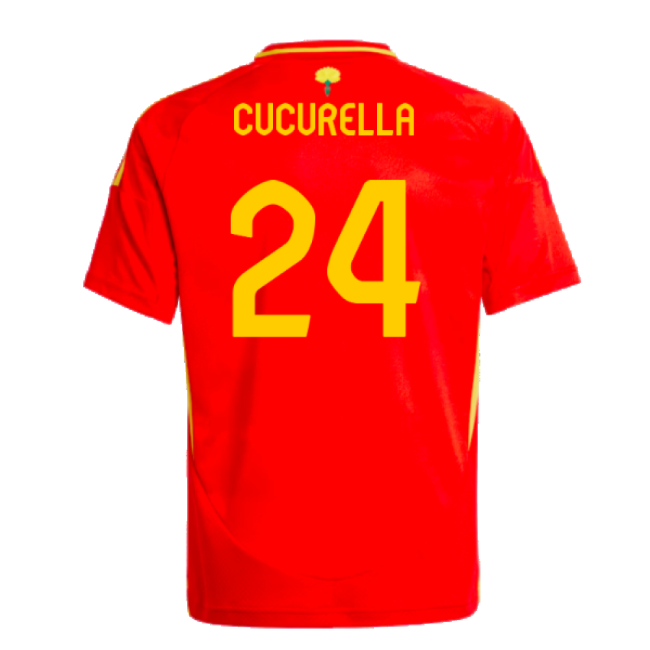 Cucurella 24 Premium Spain 2024-2025 Home Strip (Kids)