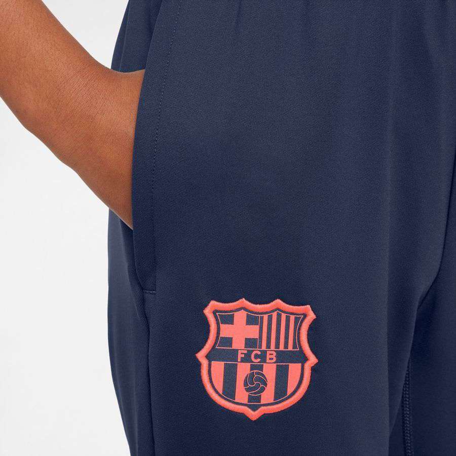 [EFKS] Barcelona Trousers Dri FIT Strike Midnight Navy/Bright Mango Training Kids