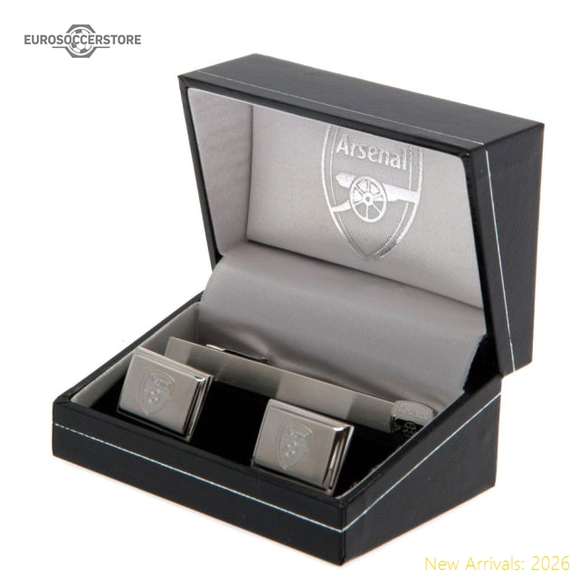 Premium Arsenal Fc Tie Slide & Cufflink Set - Premium Quality