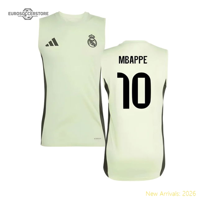 2025-2026 Madrid Real Madrid Sleeveless Training Jersey (Almost Lime)