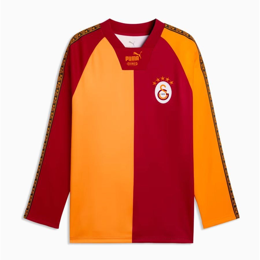 [EFKS] Galatasaray Football King Red/Orange Long Sleeves Retro Kit