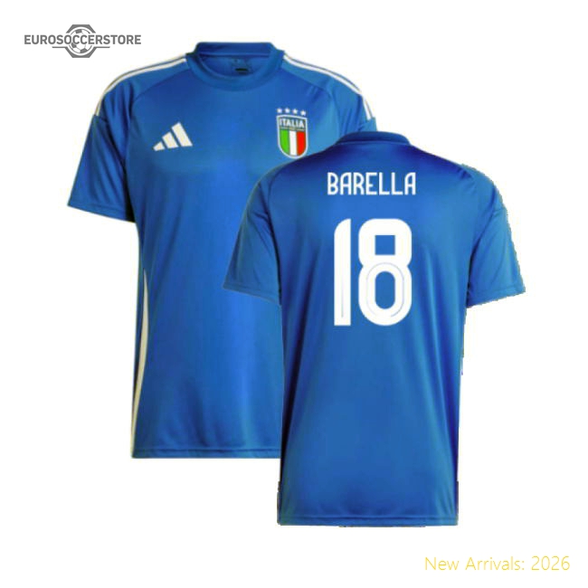 Italy Home Fan Kit 2024-2025 Style Jersey Stadium Approved