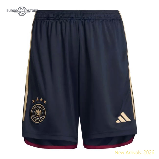 2022-2023 Germany Away Shorts (Black) - Kids