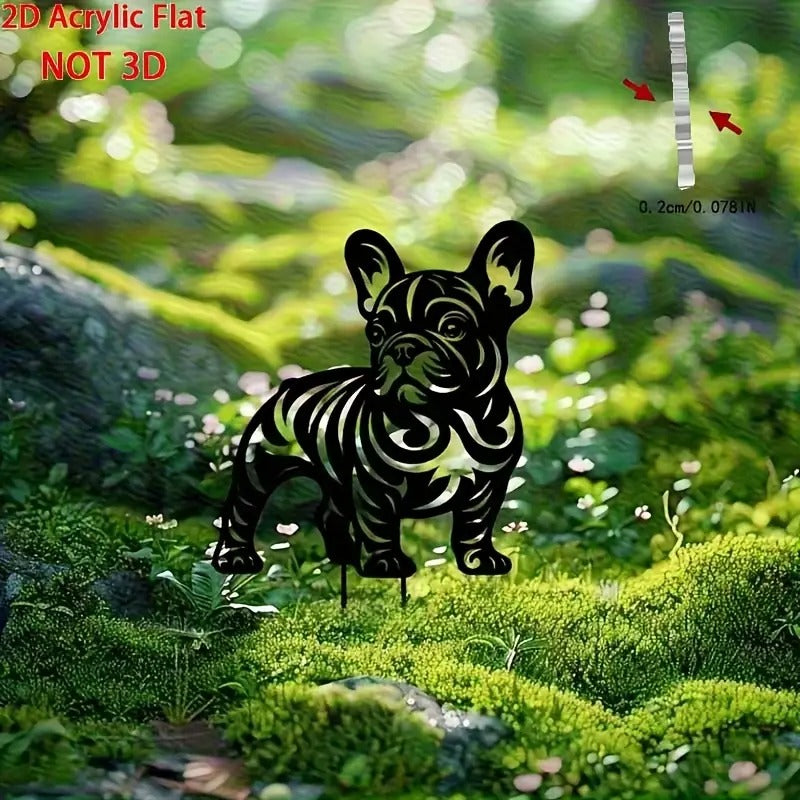 Premium Barkscape French Bulldog Garden Stake – 2d Weatherproof Yard ...