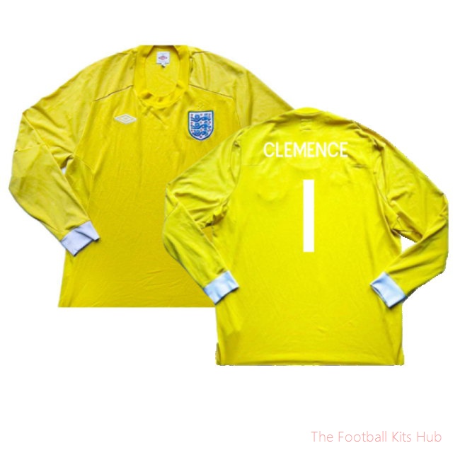 England 2010-11 Goalkeeper Home Shirt (M) #1 (Excellent) (CLEMENCE 1)
