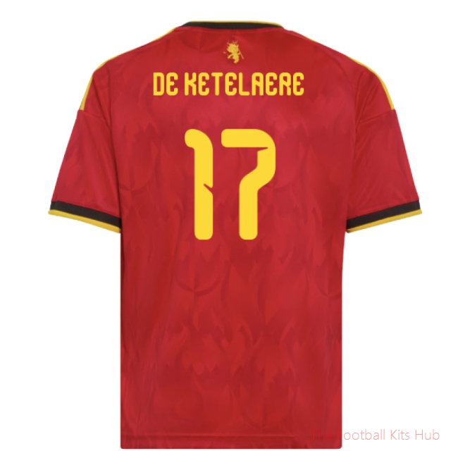 [EFS] 2026/27 Belgium Home Shirt (Kids) (De Ketelaere 17)
