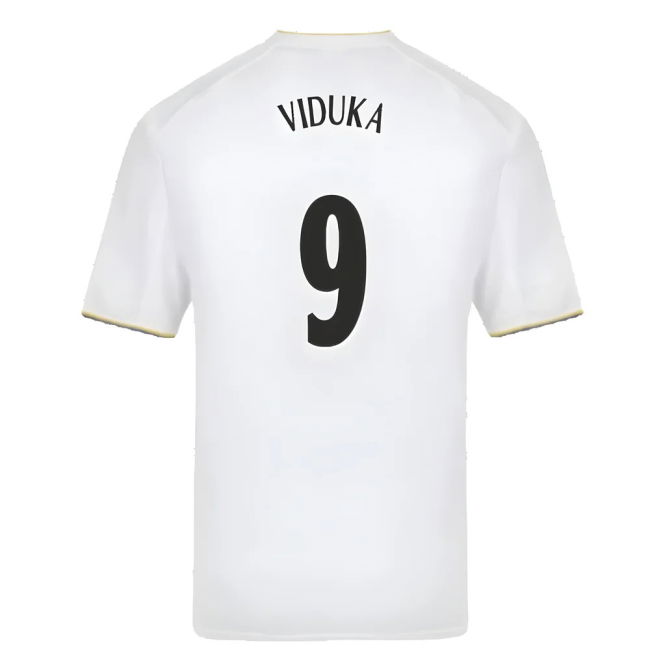 Great Deal Leeds VIDUKA 9 Leeds United 2001 Retro Shirt (VIDUKA 9)