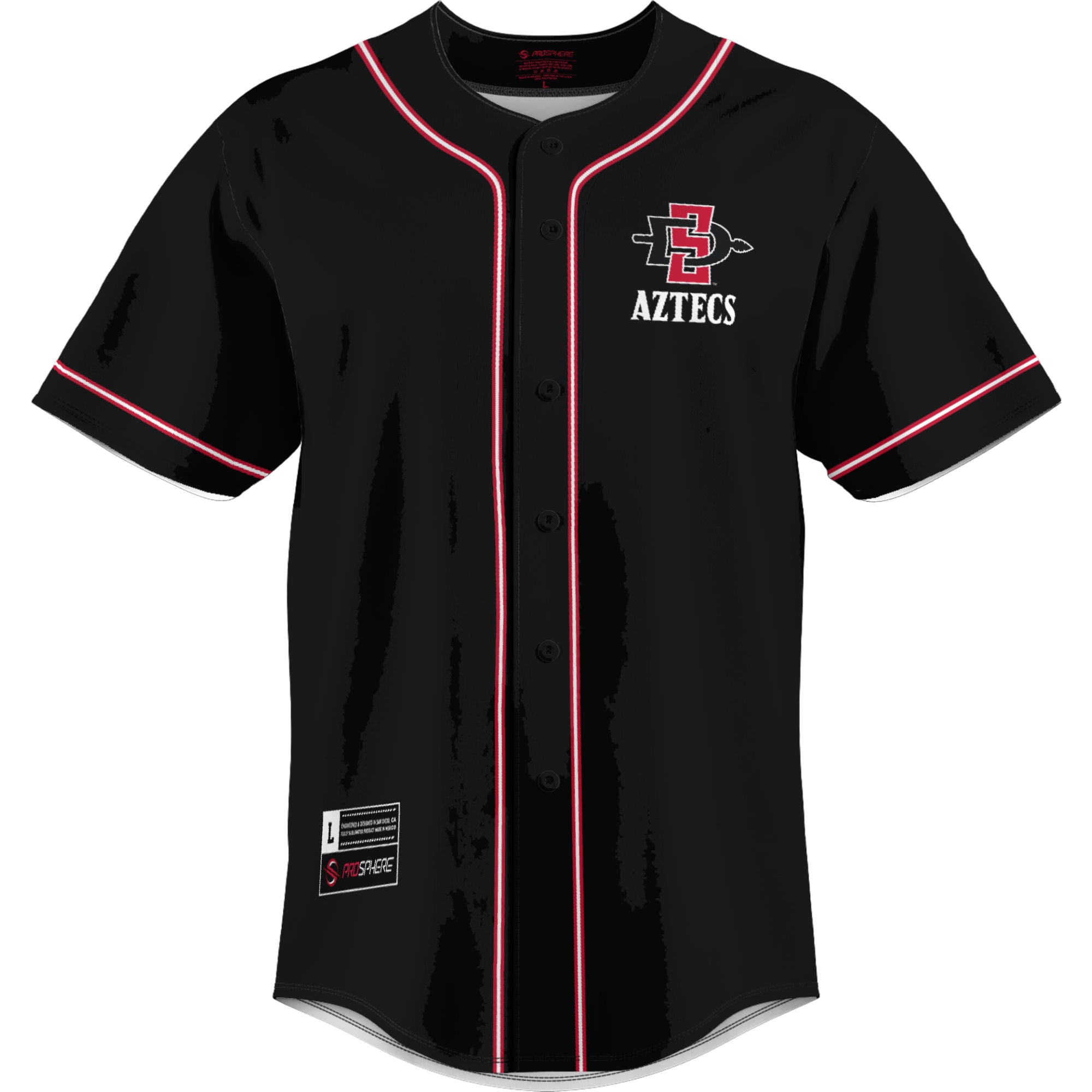 San Diego State Aztecs GameDay Greats Lightweight Baseball Jersey - Scarlet