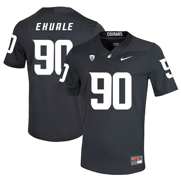 Men's None Black 2024 official Daniel Ekuale #90 away jersey Jersey
