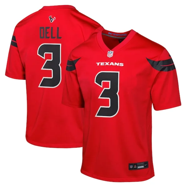 None Tank Dell Game Jersey - Red | NFL Player Jersey | NFL Football