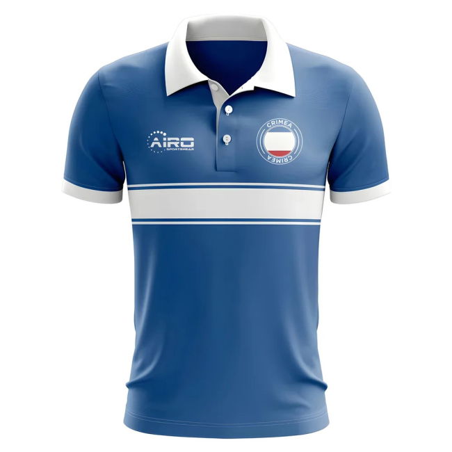 Premium Crimea Concept Stripe Polo Shirt (Blue) Professional