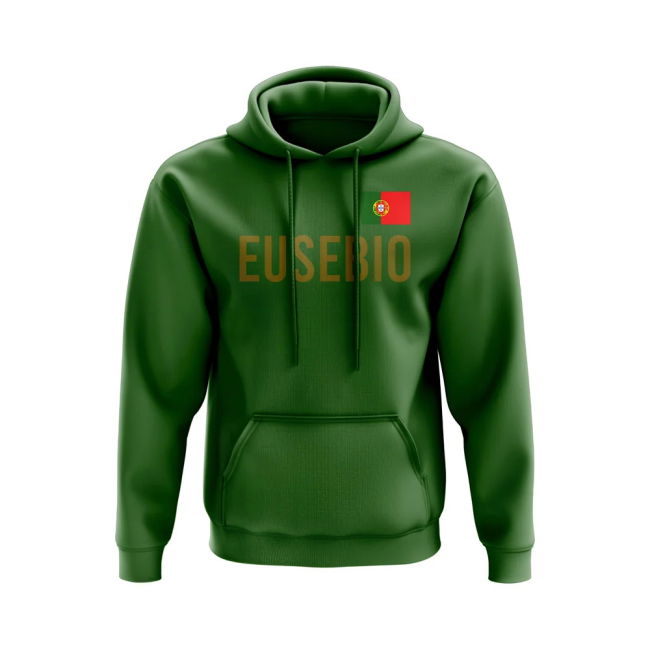 Eusebio Portugal Name Hoody (Green) Quality Netherlands