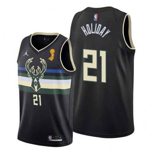 Black Milwaukee Bucks #21 Bucks Jersey - Polyester Basketball Jersey