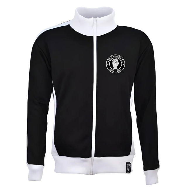 Match-Quality Swansea City Jack Army Retro Track Top Soccer Shirt