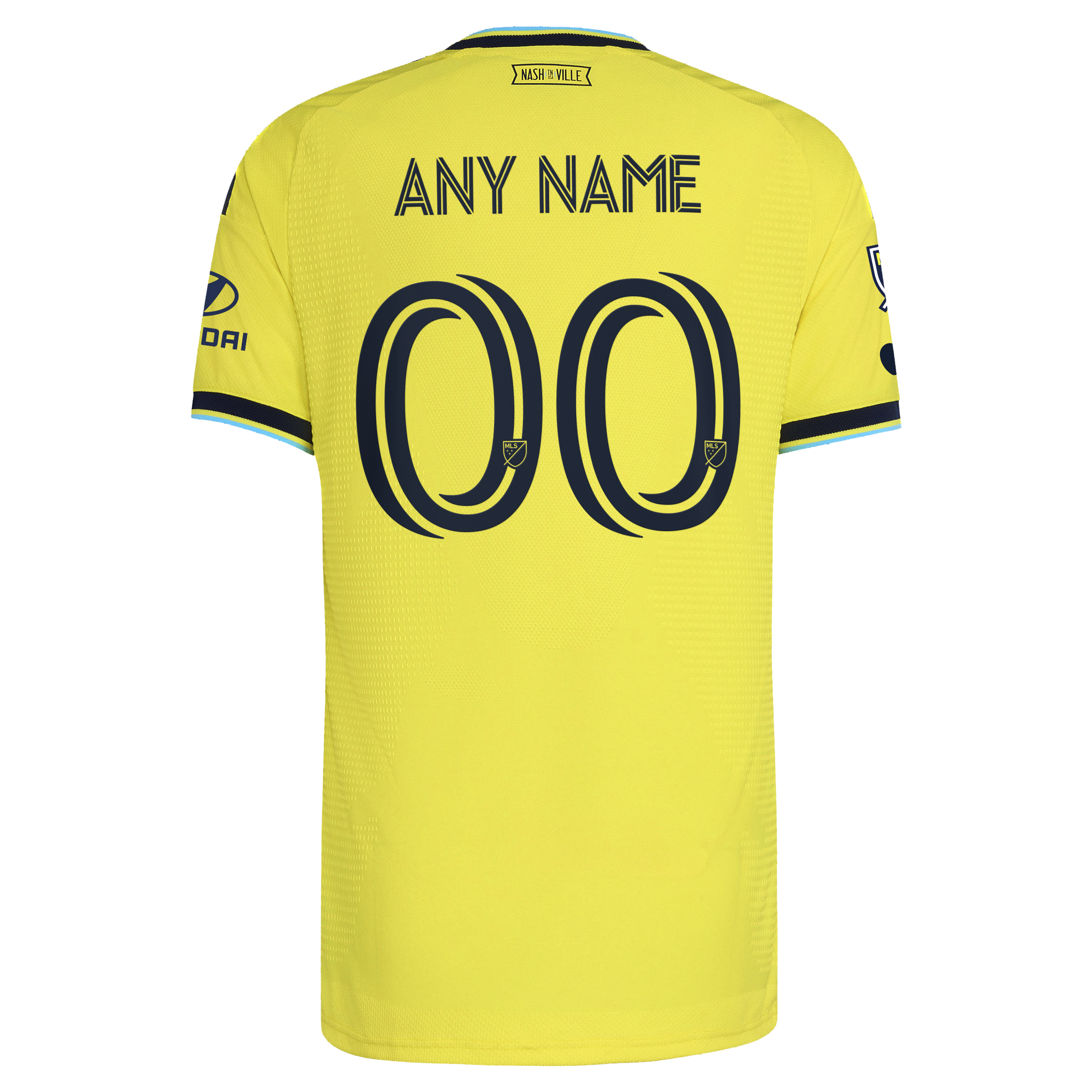 [SJH] Nashville SC 2026 The Reverb Kit On-Field Authentic Patch Custom Jersey - Yellow