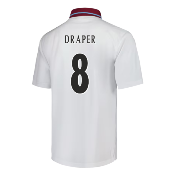 Supporter Football Away Retro Shirt Draper #8 Match Quality Fresh ...