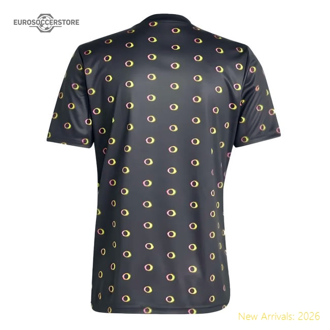 Premium-grade 2024-2025 Juve Pre-match Shirt (black) - Official Design