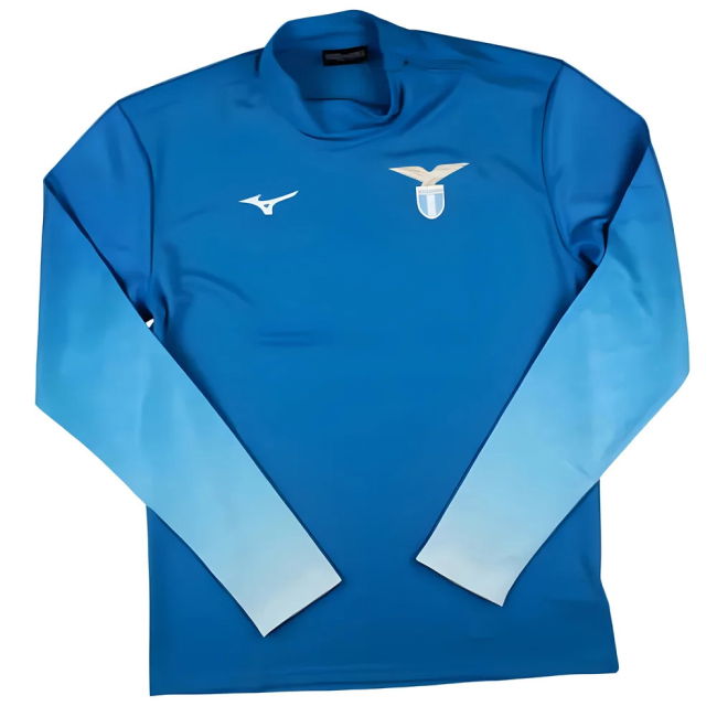 2024-2025 Lazio Training Vintage Shirt (Royal) Durable Stitching