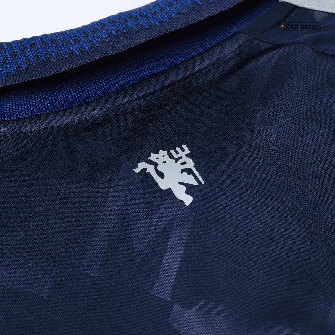 Kid's Manchester United Away Soccer Jersey Kit(Jersey+Shorts) 2024/25A