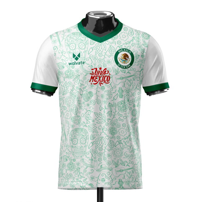 Aero-Dynamic Match-Ready Mexico Heritage Football Jersey (Wolvate)