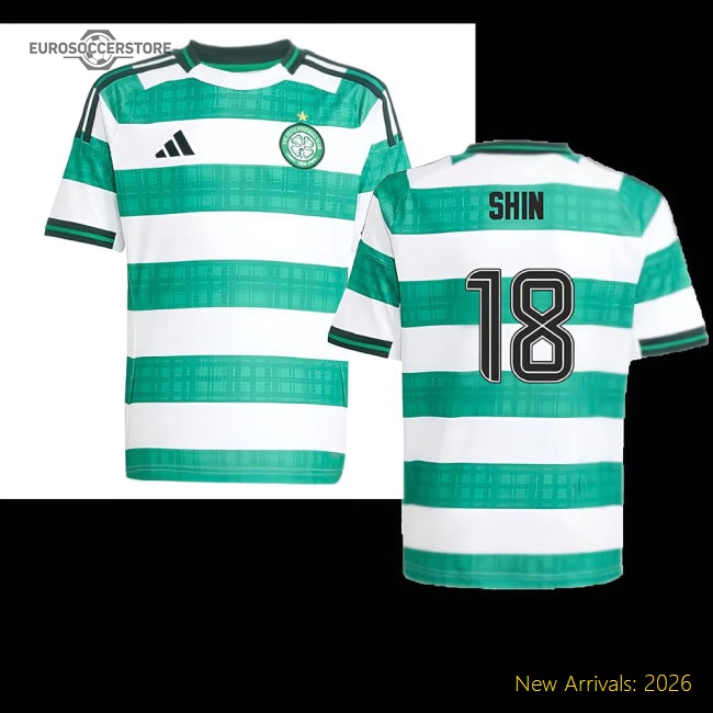 2025-2026 Celtic Home Shirt - Kids (Shin 18)
