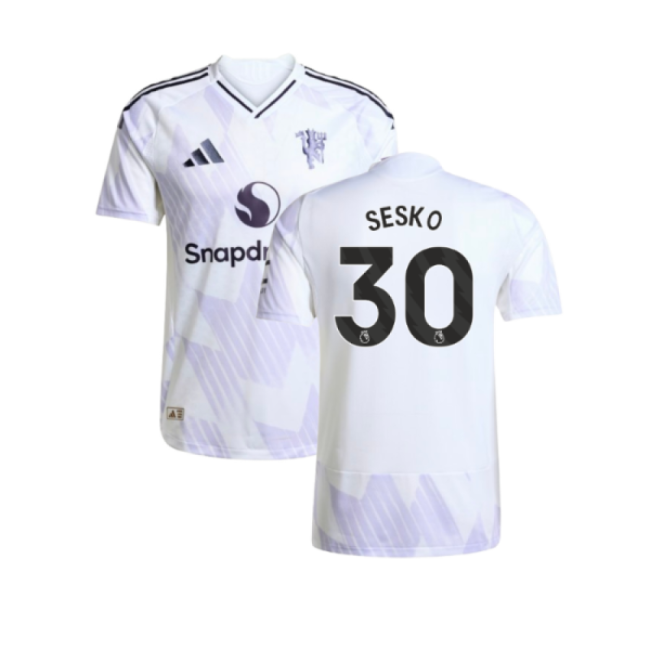 2025-2026 Man Utd Authentic Away Jersey (Sesko 30)