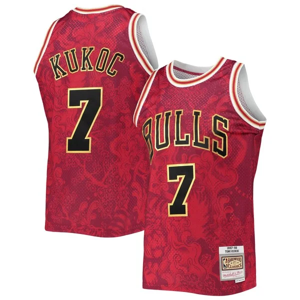 Toni Kukoc CHI Swingman Jersey - stylish exclusive - Red athletic