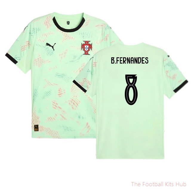 2025-2026 Portugal Womens Team Away Shirt (Unisex) (B.Fernandes 8)