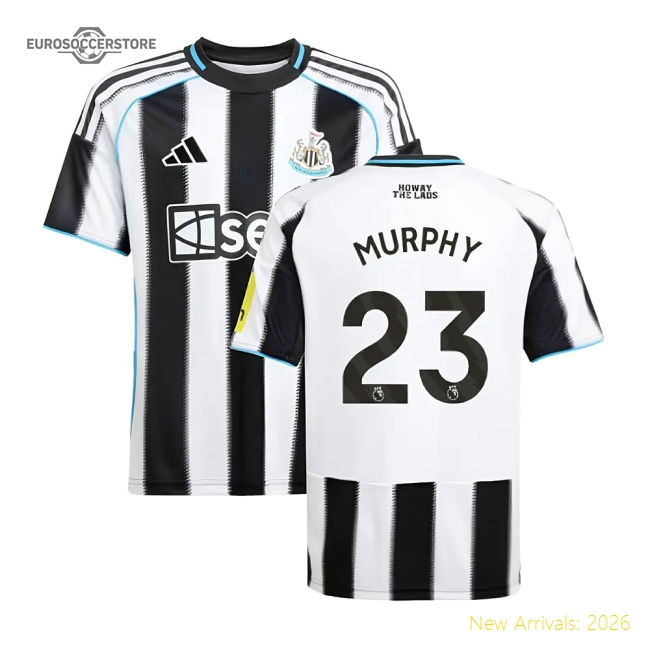 Authentic 2025-2026 Newcastle Home Shirt (kids) (murphy 23) - Premium
