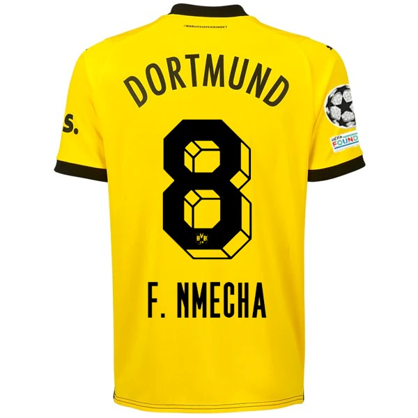 Borussia Dortmund Nmecha 2023-2024 UCL Home Jersey – Authentic Shirt
