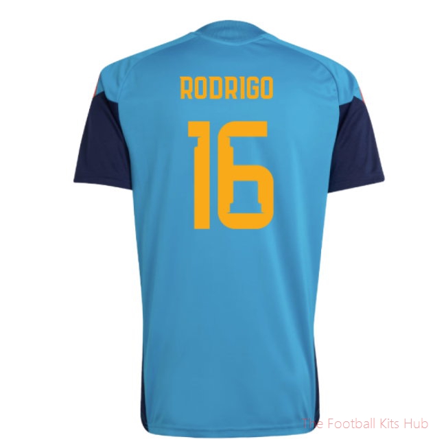 [LK] 2026/27 Spain Training Jersey (Bold Aqua) (Rodrigo 16)