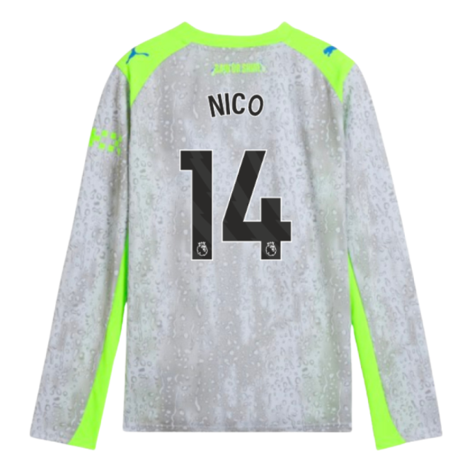 New Comfortable Man City Third Match Shirt (Nico 14) (Kids)