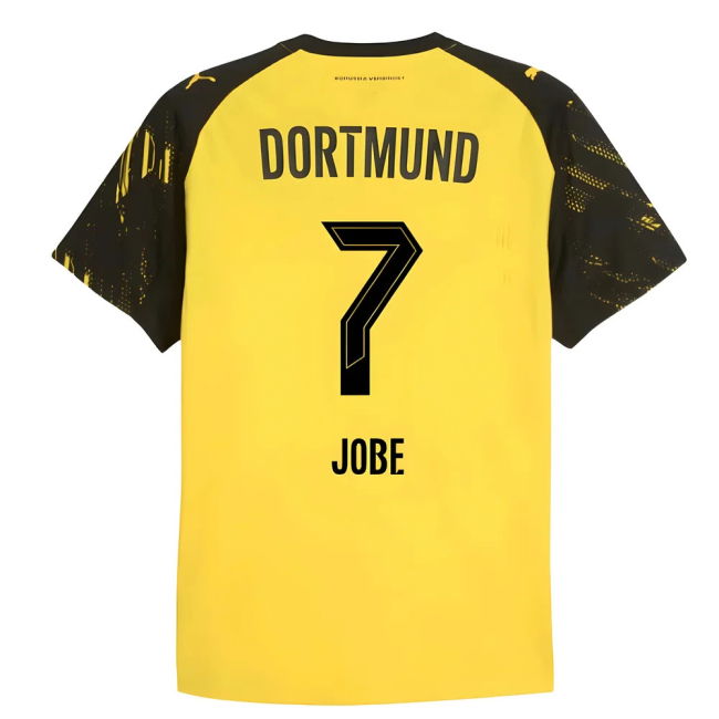 Dortmund Official 2025-2026 Home Shirt (Jobe 7) | Affordable