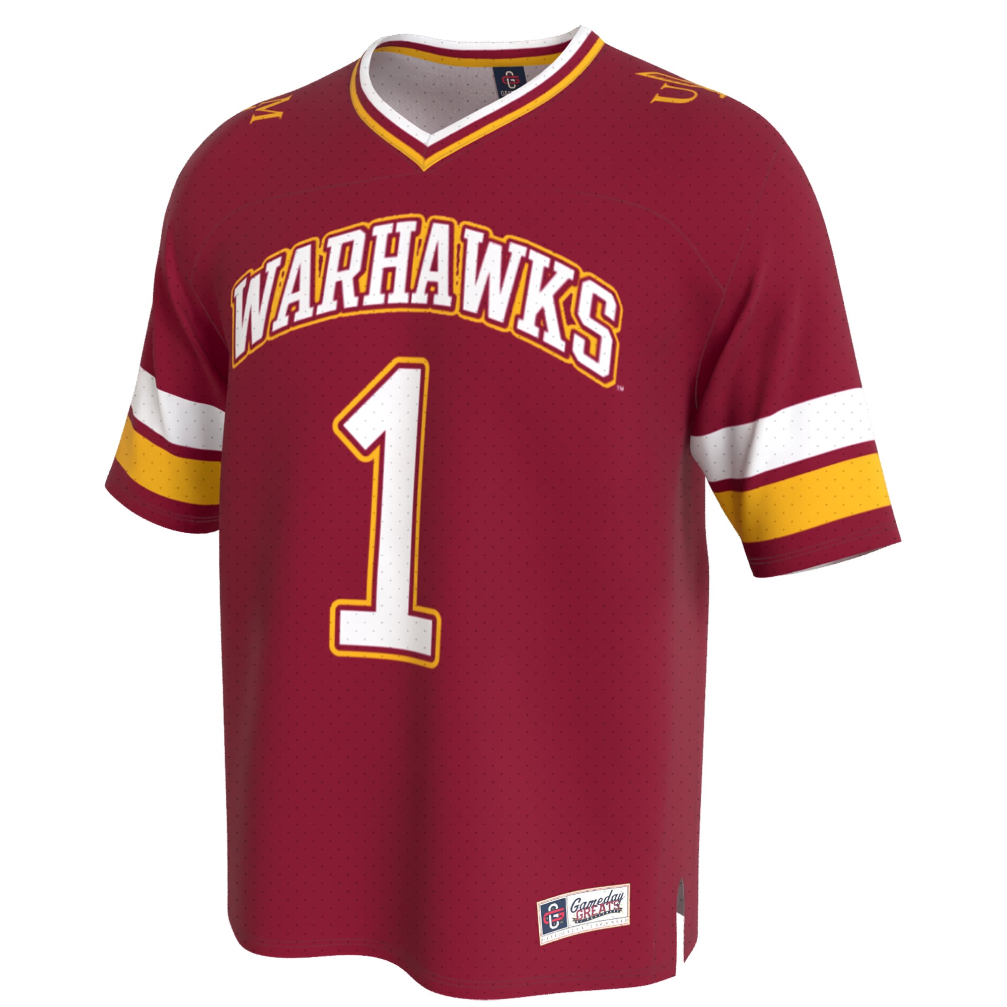 Unisex Maroon ULM Warhawks Lightweight Collegiate Football Fashion Jersey