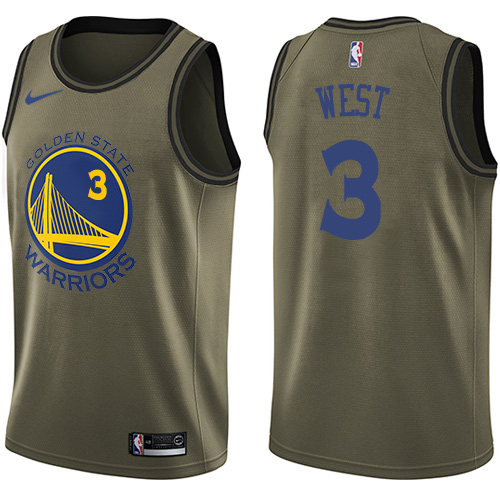 Gold GSW State Warriors #3 Nike Game-Day Jersey NBA Fan Apparel