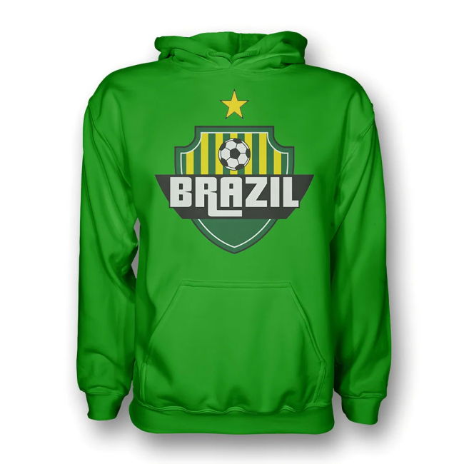 Cup Brazil Country Logo Hoody (Green) Authentic National