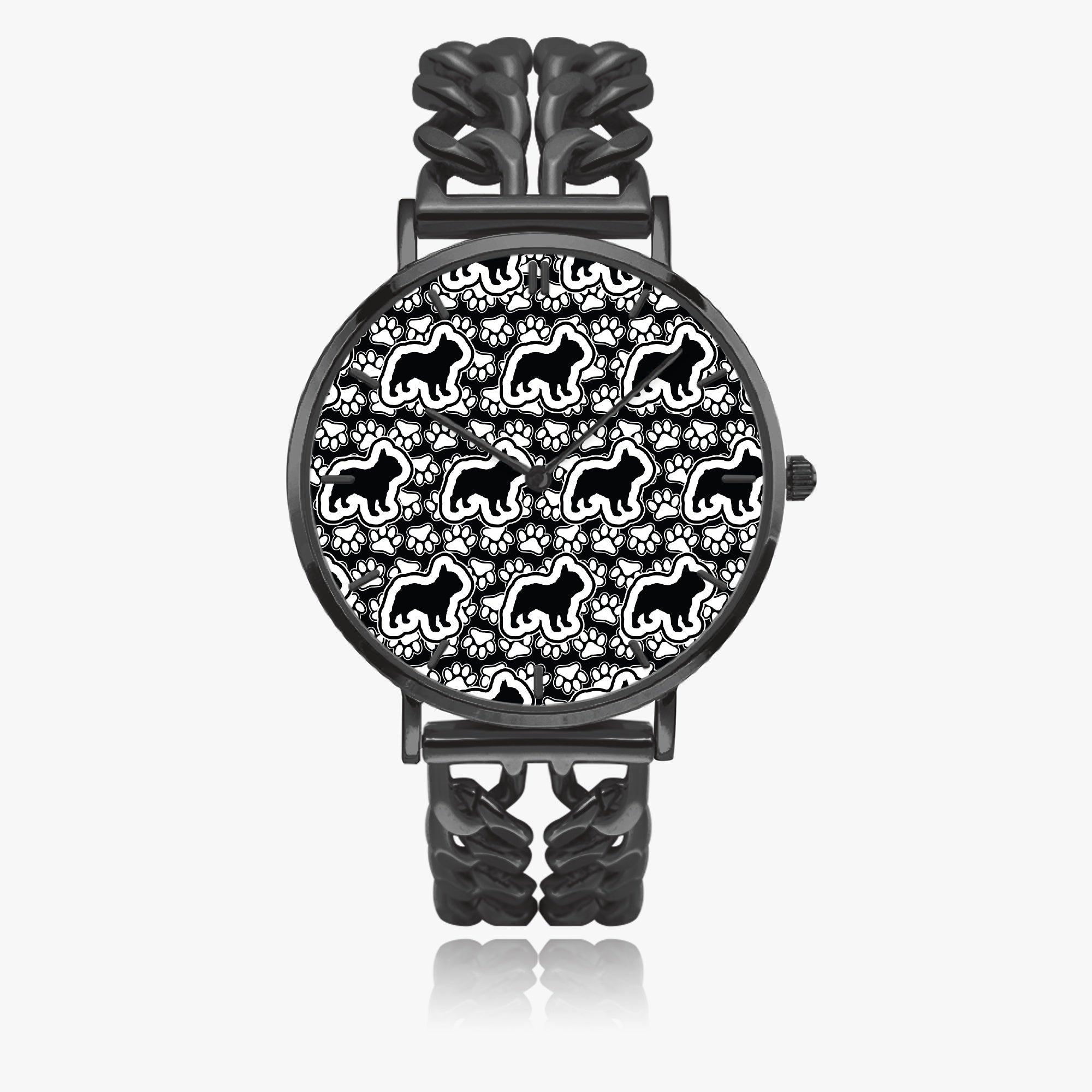 Durable Chic Hollow Strap Watch For Frenchie Lovers For French Bulldogs