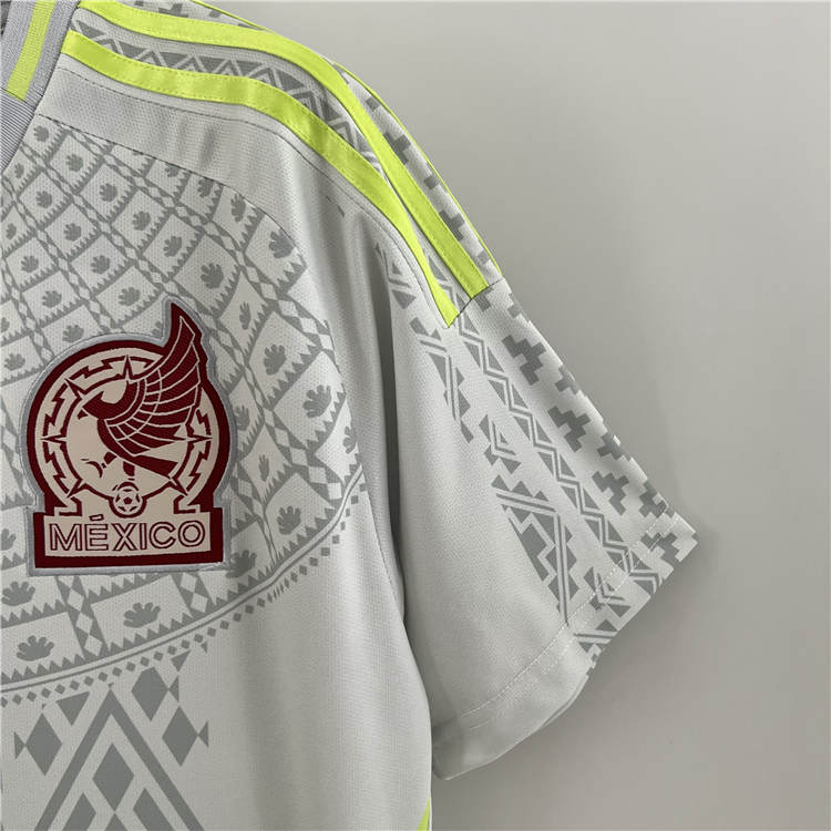 2324 MEXICO GREY SOCCER JERSEY FOOTBALL SHIRT - Official Replica 7373