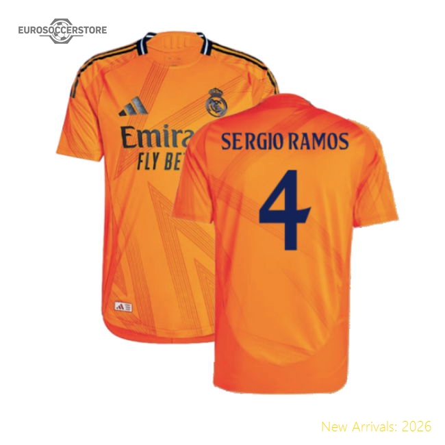 2024-2025 Real Madrid Authentic Away Jersey (sergio Ramos 4)