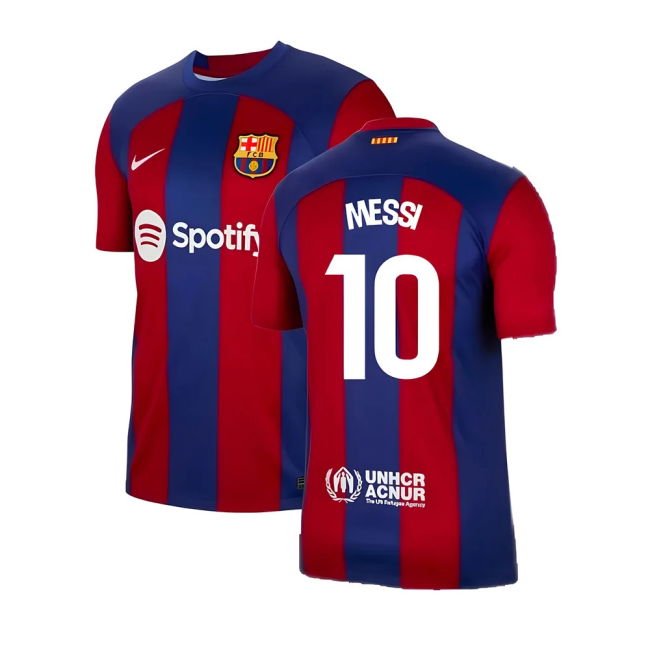 2023-2024 Barcelona Home Football Shirt (Messi 10) UV Protection