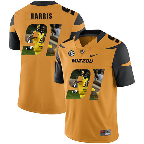 Men's None Gold 2024 performance Charles Harris #91 official Jersey