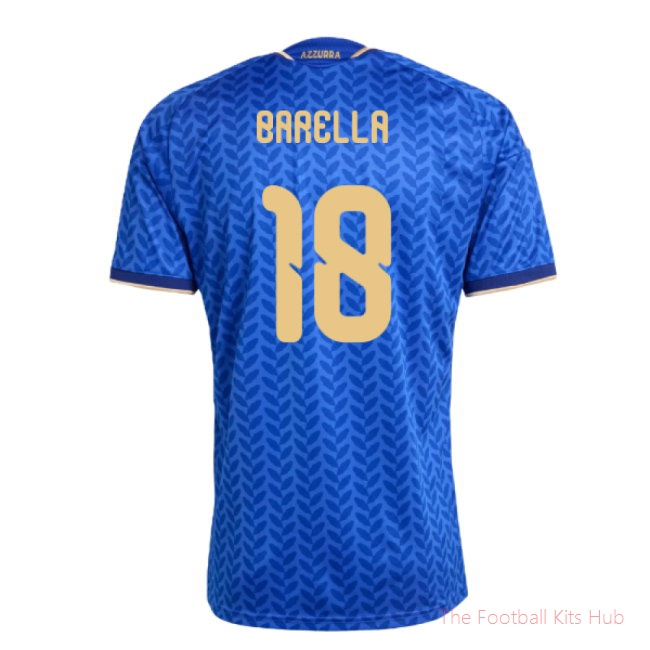 [SD] 2026/27 Italy Home Shirt (Barella 18)
