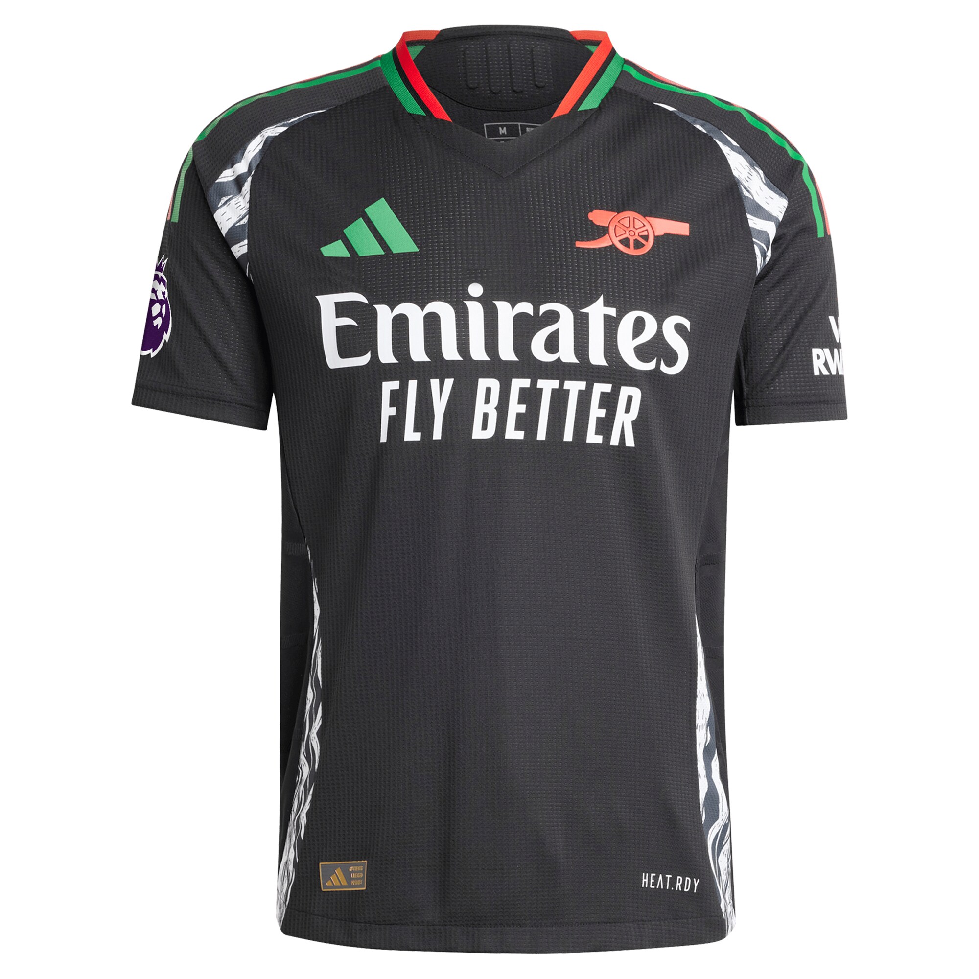 [SJH] Arsenal 2024/25 Away Authentic Custom Jersey - Black