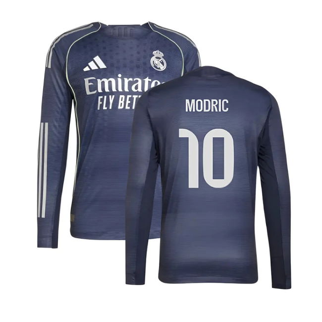 2025-2026 Away Shirt by Real Madrid Long Sleeve (Adult