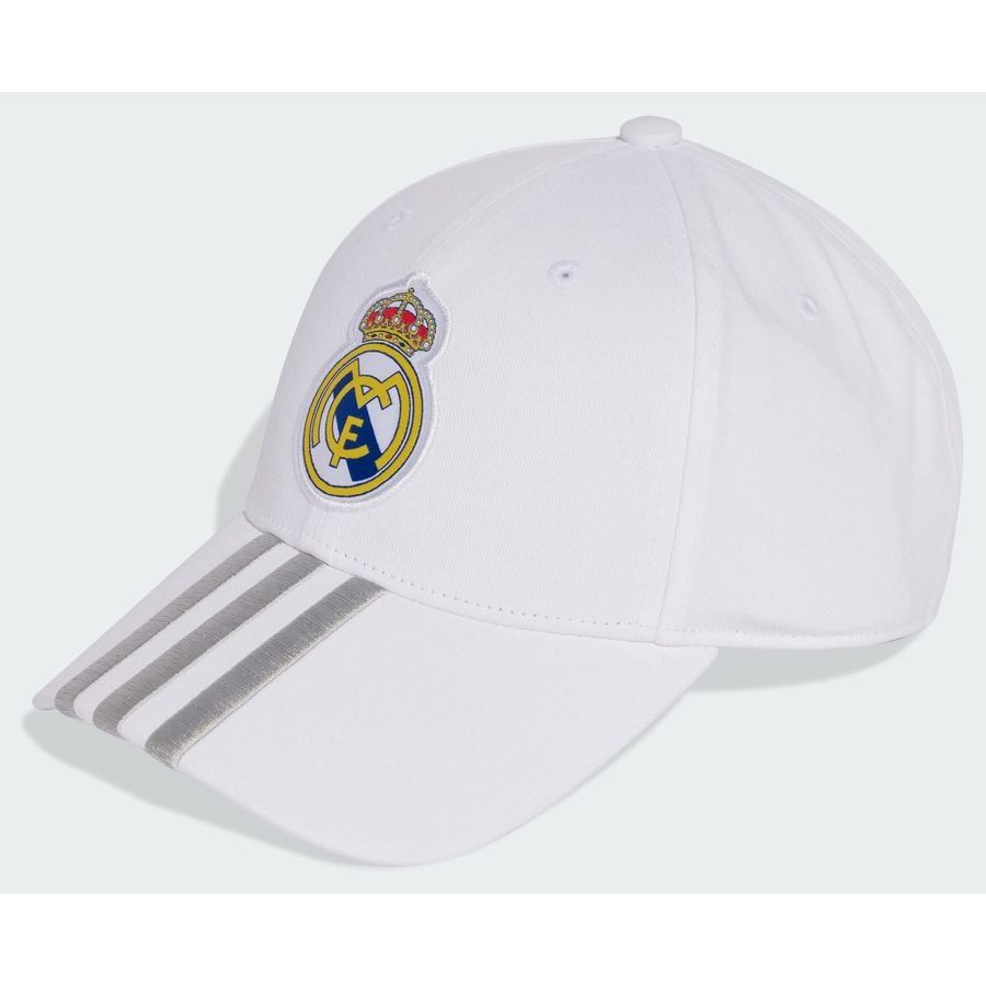 Real Madrid Cap Logo Pure White In Multiple Adult Sizes